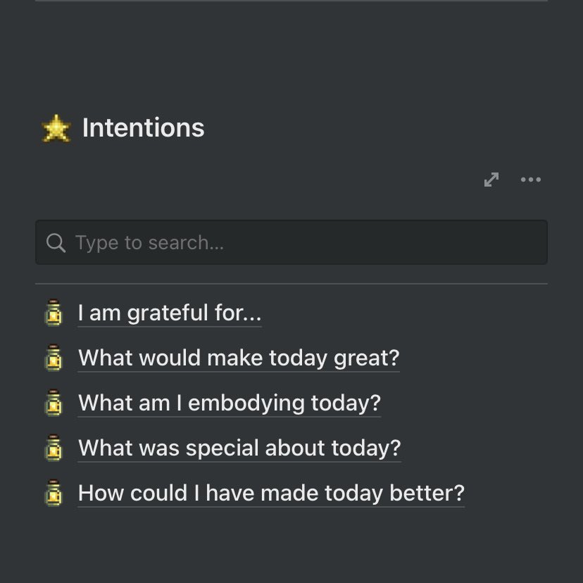 1. Be mindful.Be attentive to your sensory input, and make a point to recognize and appreciate the small differences in your day to day.In other words...Stop and smell the flowers.One great way to do this is with daily intentions.Here are the ones I use everyday: