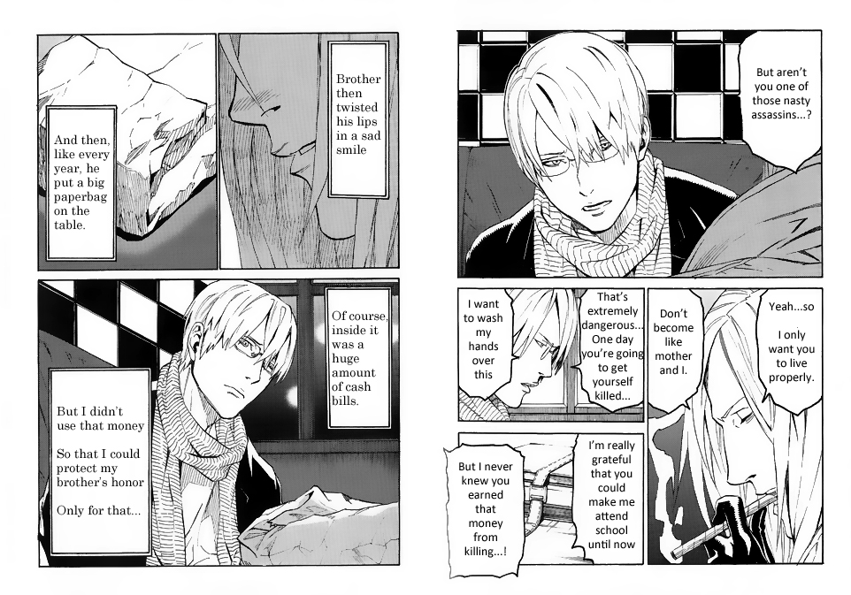 I think that's it for particularly unique stuff, so have No More Loser, a short manga about brothers Helter Skelter and Skelter Helter, translated by myself and  @mesarthim. 1/4  #NoMoreHeroes