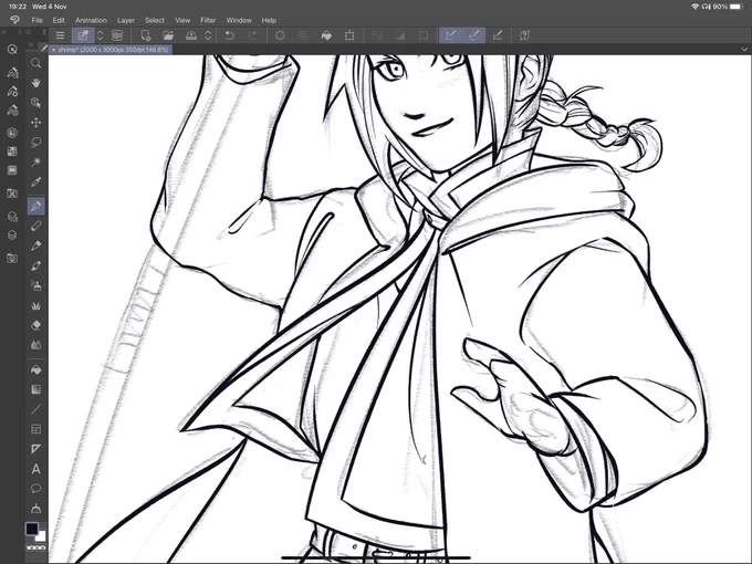 *opens file `shrimp'* for stress relief 
(I've not lined anything in ages fek off) 
