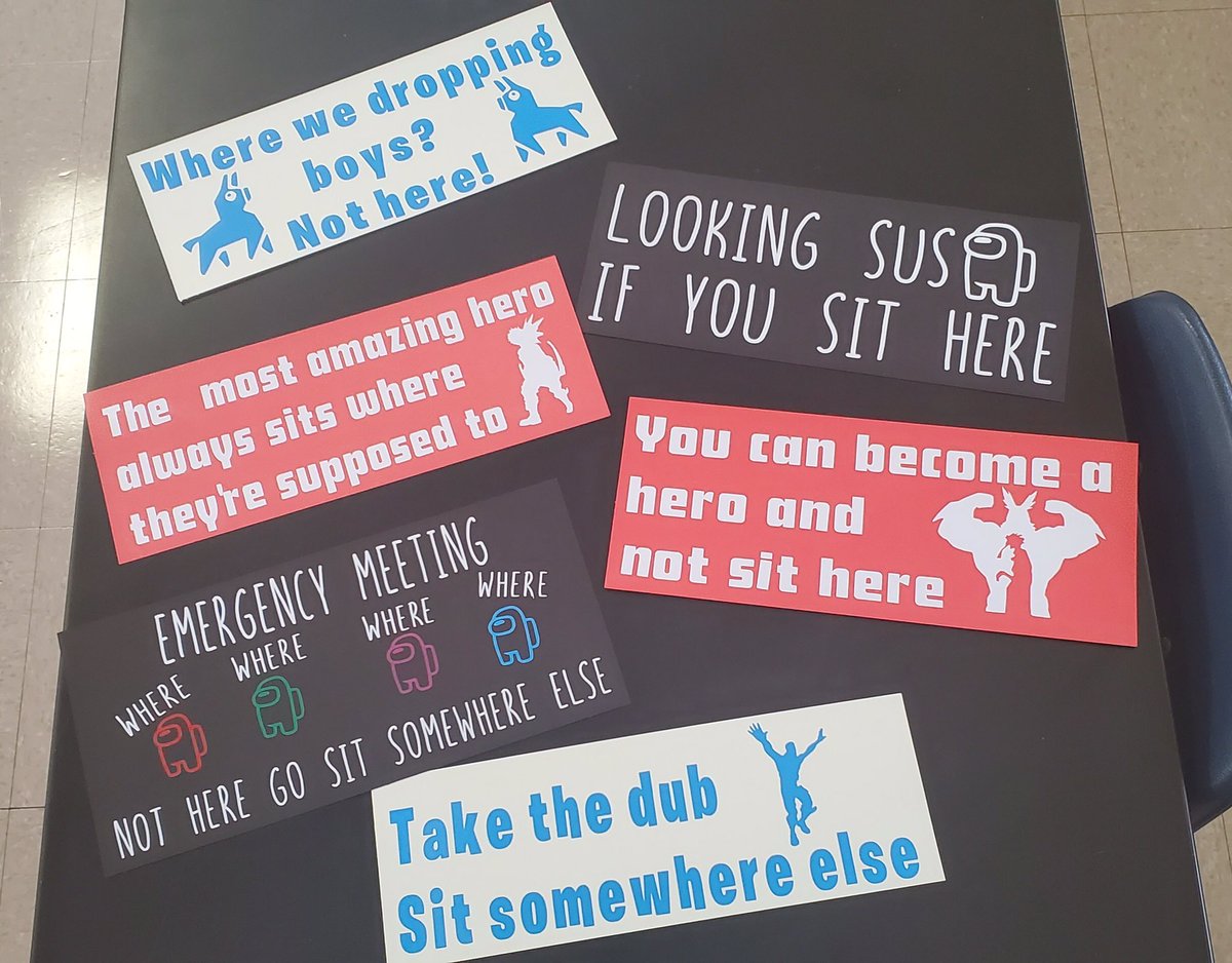 RamirezScience's tweet photo. I had fun making these. I know it’s cheesy BUT it entertains me! #inpersonlearning #NelsonTigers #RamirezScience #HarryPotter #StarWars #Pokemon #Fortnite #AmongUs #MyHeroAcadamia https://t.co/QiFWWRoMbP