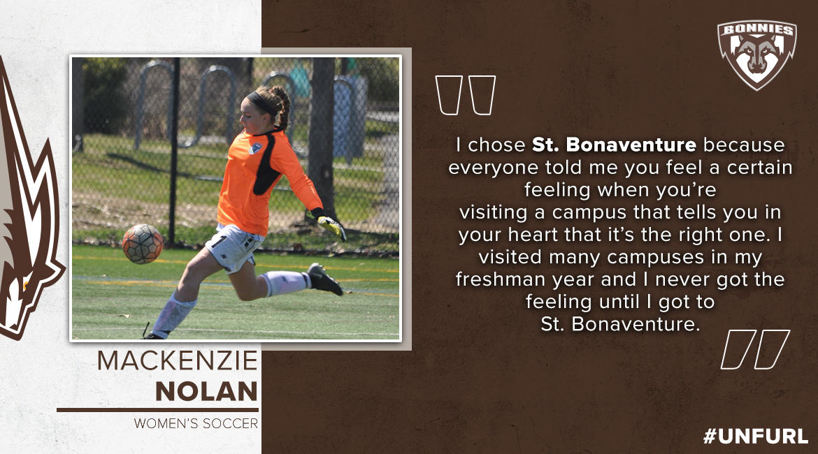 BonniesWSoccer's tweet photo. A home away from home 🏠 Here's #WhyStBonaventure was the perfect fit for freshman Mackenzie Nolan! https://t.co/vhtDCFutjx