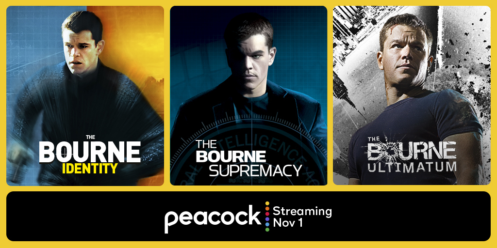 Stream every car chase, fist fight, and unforgettable moment from the Bourne Trilogy. Watch now on Peacock.
uni.pictures/BourneCombo_PKT