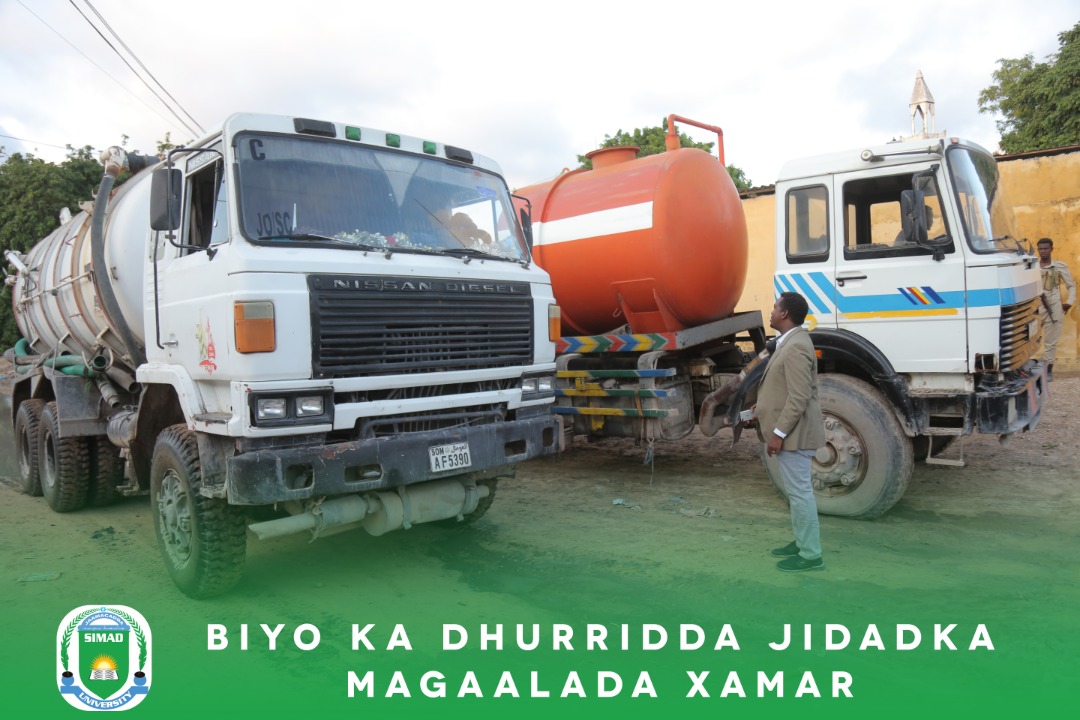 SIMAD University is taking part on the activities of draining rain water accumulated at the main roads in Mogadishu following heavy rains of these days. This is social responsibility &amp; we aim to set example for other people.
#SIMAD21 #CorporateSocialResponsibility