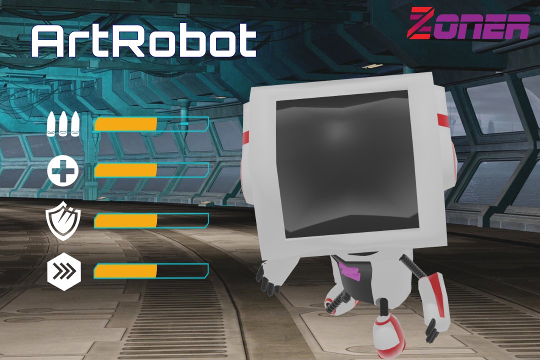 ZzonerGame's tweet photo. This is ArtRobot, your first companion on your #Zzoner journey.
Fight your foes with this balanced Robot.
Feel the equilibrium between Attack, Health, Armor and Agility.
Stay tuned to see the others!
#cyberpunkstyle #androidgamers #indiegamedev https://t.co/iBJePe1UhI