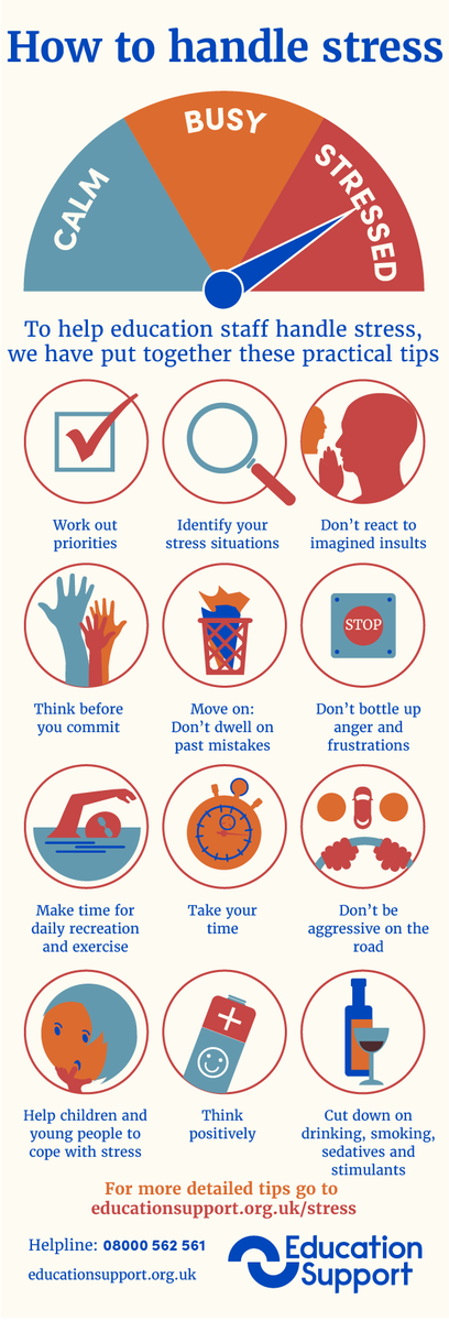 EdSupportUK's tweet photo. On #NationalStressAwarenessDay  check out these practical techniques for education staff to help handle stress.
https://t.co/MrSjPLmitx

#StressAwareness #StressManagement #TeacherStress https://t.co/MlfoiShkGj