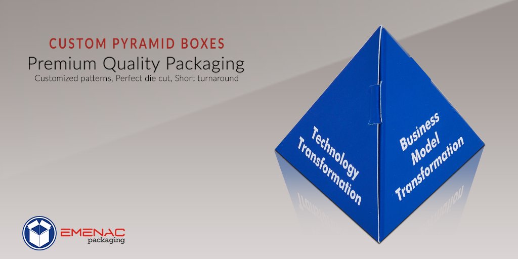 EmenacPackCA's tweet image. Aesthetically crafted Custom Pyramid Boxes not only help your customers recognize your brand but also increase your business sales and growth in a short period of time.

Checkout our Product at: bit.ly/3kZWtzY

#pyramidpackagingboxes  #CustomBoxes   #emenacpackagingCa