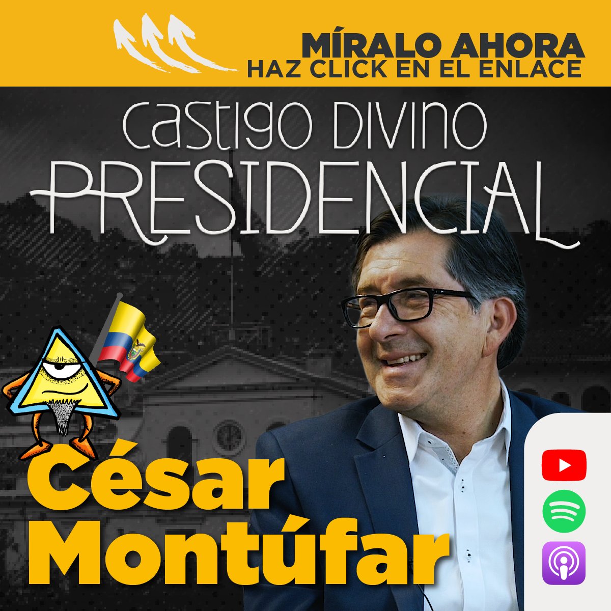 LaPosta_Ecu's tweet photo. Disfruta ya del primer #CastigoPresidencial junto a @CesarMontufar51. También lo puedes escuchar en tu plataforma de #podcast favorita.
https://t.co/rbxEW5AgSr https://t.co/Mh4gotlBIN