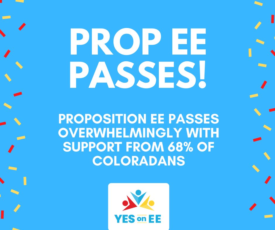 Thank you Colorado for investing in our future! #YesonEE