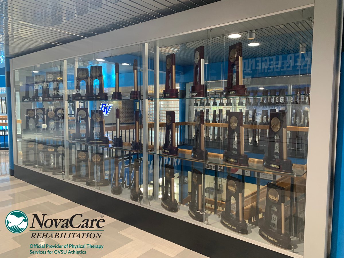 Gvsu Lakers On Twitter It S A Novacare Winningwednesday As We Introduce Our Brand New Ncaa National And Regional Championship Trophy Cases In The Newly Revamped Fieldhouse Upper Lobby Https T Co 2zryw35lpw