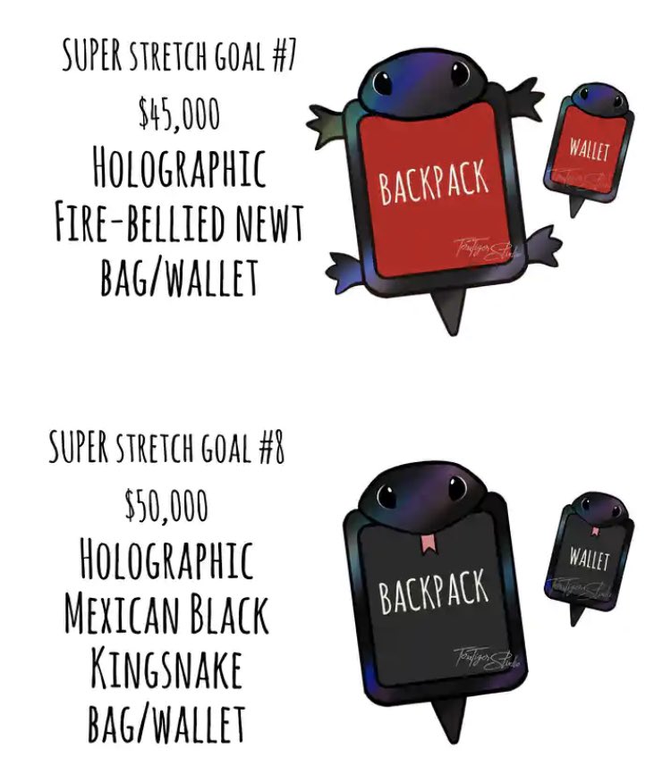 TeraTigerStudio's tweet photo. Friendly reminder that there’s only EIGHT DAYS LEFT to pre-order Herpetology Friends ITA bags and card wallets!!

ALL of the stretch goals have been unlocked, so there are over 16 bag designs and 21 wallets to choose from!

https://t.co/iBvpxV0Dbb https://t.co/MvC5wSA8nX