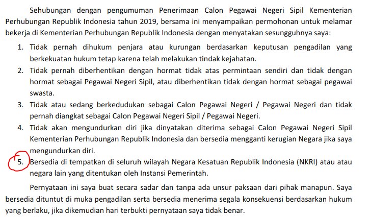 N451R15's tweet photo. @Au_Sinaga @hincapandjaitan @tjahjo_kumolo @BudiKaryaS @BimaHWibisana Setuju, buat ap diawal pelamaran Kita hrs ttd siap dtempatkan dmn sj sluruh wil NKRI, Kita rakyak Indonesia, bkn bangsa asing kan
Dan jg para plamar pun dr berbagai provinsi, bkn org daerah it sj, artinya kita mmg siap keluar daerah, skalipun Papua yg mayoritas org tdk mau ksana. https://t.co/xYDTlKgBmS