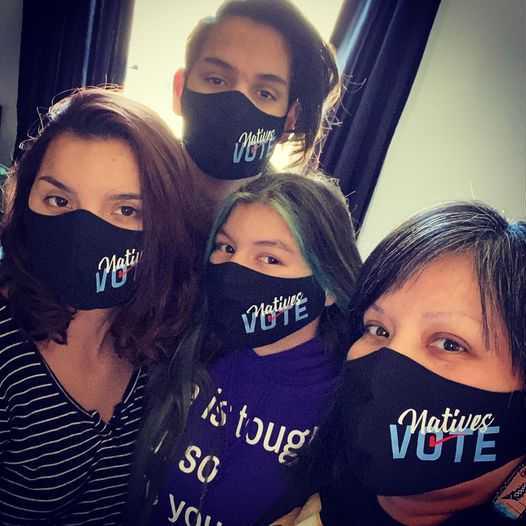 IllumiNative's tweet image. .@CNNPolitics says we are “something else”. This is what “something else” looks like. 

Native voters with record turnouts in key states and volunteers helping get first-time voters and elders to the polls. #NativesVote @CNN #SomethingElse