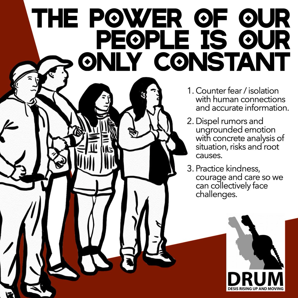 DesisRisingUp's tweet image. What role do peoples’ organizations play in such moments of uncertainty and anxiety?

Commit to the meticulous work of building peoples’ organizations for the working-class: bit.ly/PowerSafetySol… 

#CountEveryVote 
#PowerSafetySolidarity 
#WorkingClassPower 
#BuildPower
