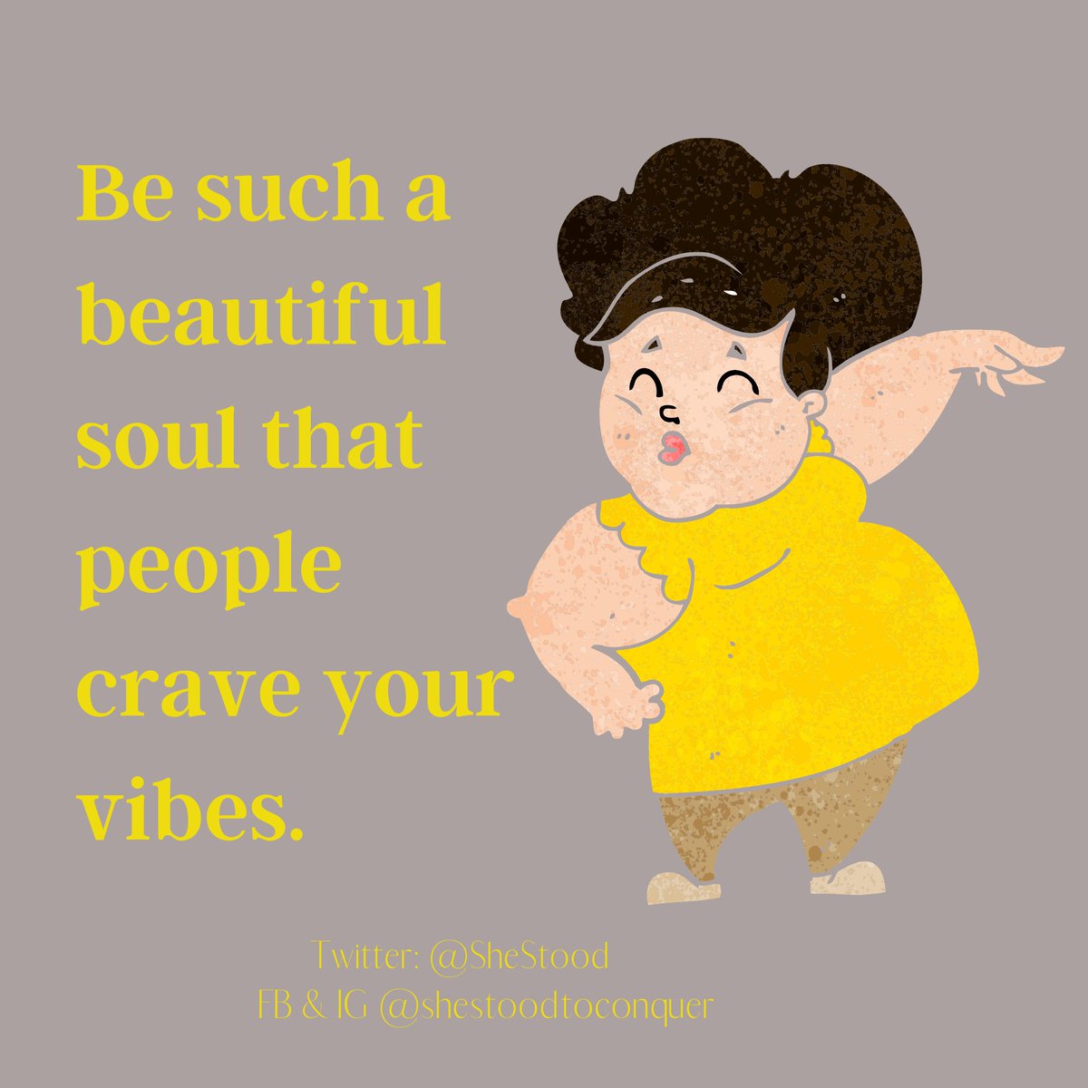 SheStood's tweet photo. Spread happiness.

#shestoodtoconquer #happiness https://t.co/0vlmhI73f1