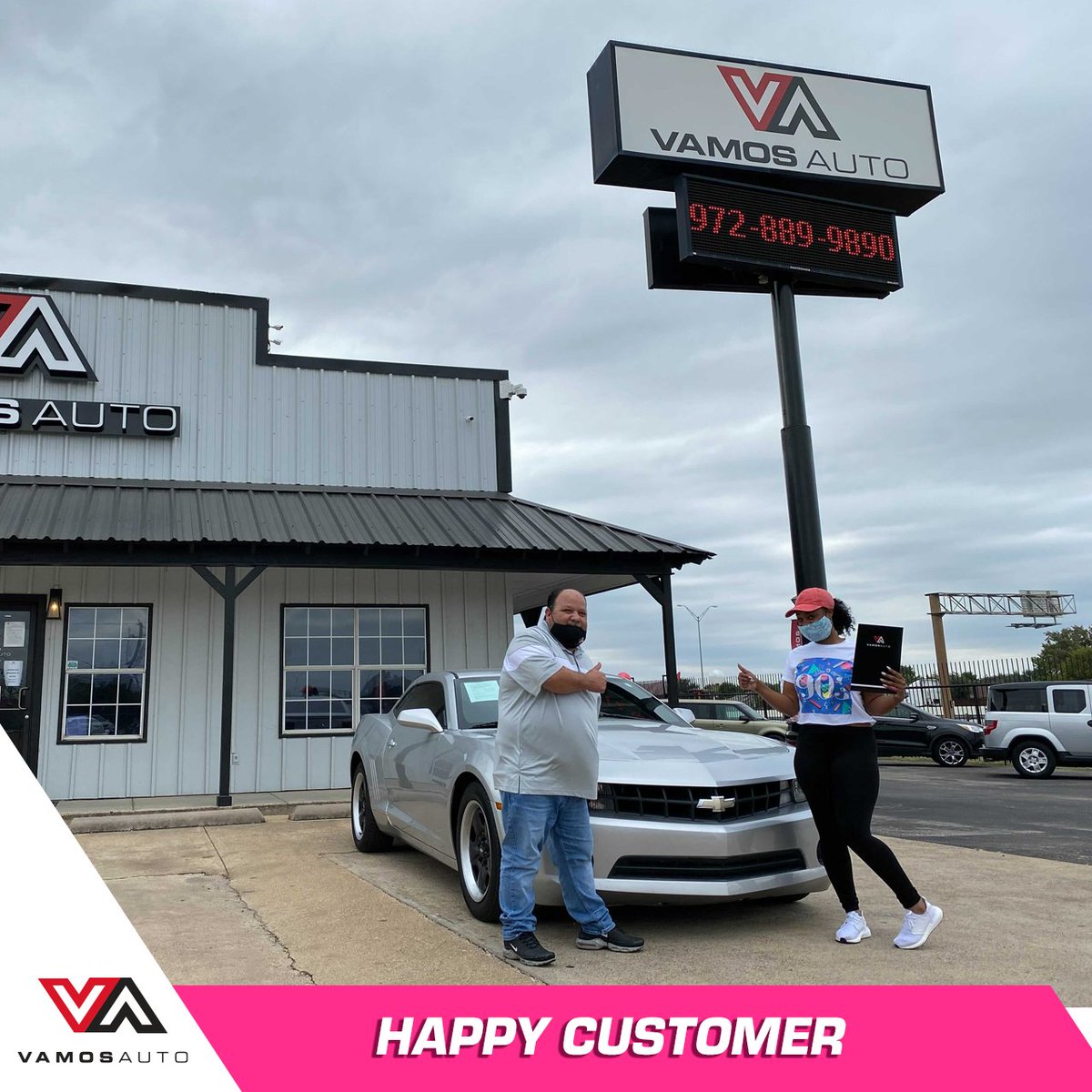 VamosAuto's tweet photo. Congratulations Jakerra on your vehicle! Hope you enjoy it! 🎉 #VamosAuto https://t.co/q3BUXJqZPM