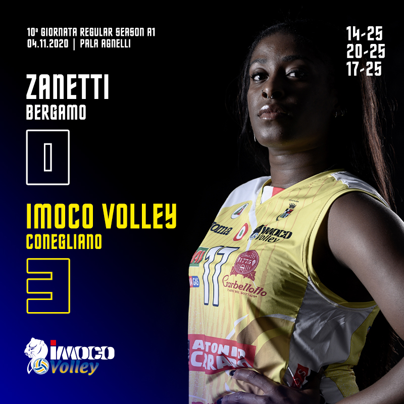 ImocoVolley's tweet photo. Anche nel terzo set Bergamo ci prova ma le #pantere non perdono la concentrazione e portano a casa il match (14-25; 20-25; 17-25) #BerCon #siamotuttipantere #imocoboom https://t.co/N8DeJE1REV