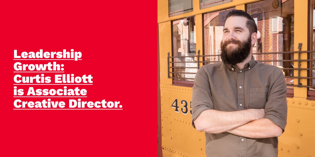 ChappellRoberts's tweet photo. He’s the triple threat: a visionary art designer, big-hearted leader, and camaraderie extraordinaire. And now, Associate Creative Director! Join us in congratulating Curtis on this major milestone! #Promotion #AdAgency #AssociateCreativeDirector https://t.co/u0cGD5793G