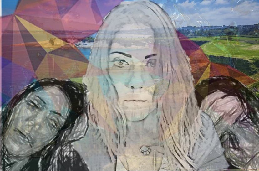 Calderfercbsd's tweet photo. When your lesson about social and emotional wellness through art serves the educator as well. #digitalart #SELandART #digitalcollage #portraiture https://t.co/hDECbAdHdu