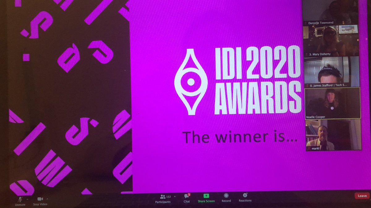 And the winner is ...... #IDIAwards2020 👏🏻 👏🏻 good luck everyone !! <a href="/IDIIreland/">IDI Ireland</a>
