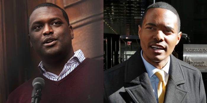 . @MondaireJones and  @RitchieTorres became the first openly gay Black men elected to Congress. Both Democrat New Yorkers will take their spots in the House of Representatives in January.