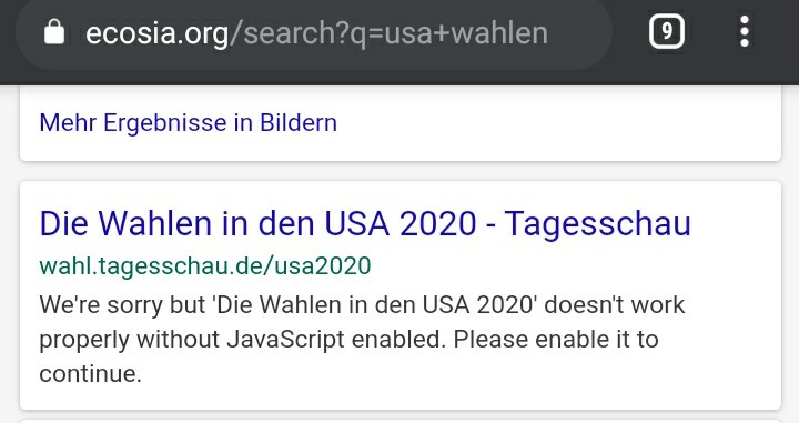 KaempfeChris's tweet photo. #javascript ist also Schuld an den #USWahlen2020 durcheinander https://t.co/IO9vN4Y08b