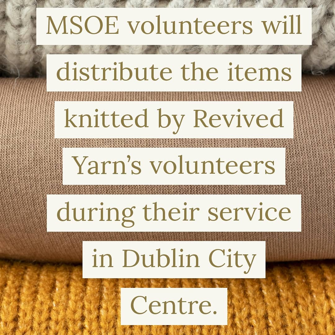 revivedyarn's tweet photo. We are now collaborating with @Msoe_Dublin who are going to distribute our knitted donations!
Please contact revivedyarn@gmail.com to get the details on how to post your donation. Most needed items are hats, cowls, mittens! Thank you all ❤ https://t.co/rZZ0aSxsLa