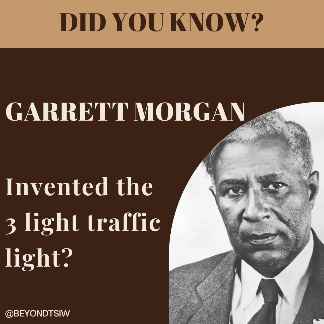 BeyondTSIW's tweet photo. However, one of Morgan's most influential inventions was the improved traffic light. Without his innovation, drivers across the nation would be directed by a two-light system.
#blacksuccess #melanatedandeducated #successisours #blackinventors #blackinventions  #beyondtsiw https://t.co/xMOjlS6psO