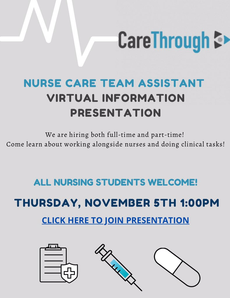LU_Career's tweet photo. Learn more about working for CareThrough. Log-in using the link here to join the presentation. https://t.co/Edof7psNRt