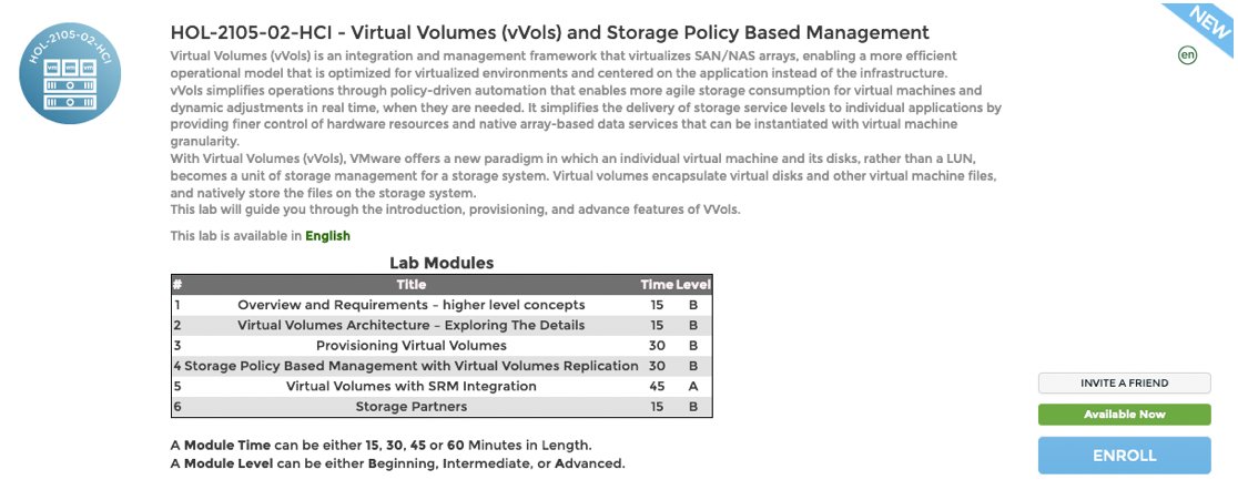 leecaswell's tweet photo. The All-New vVols HOL is Here!  Only VMware abstracts SAN, NAS and HCI management - learn how it works!  #vvol @vmwarevsan https://t.co/usTmD2r3Ma https://t.co/ix8OaM8A1a