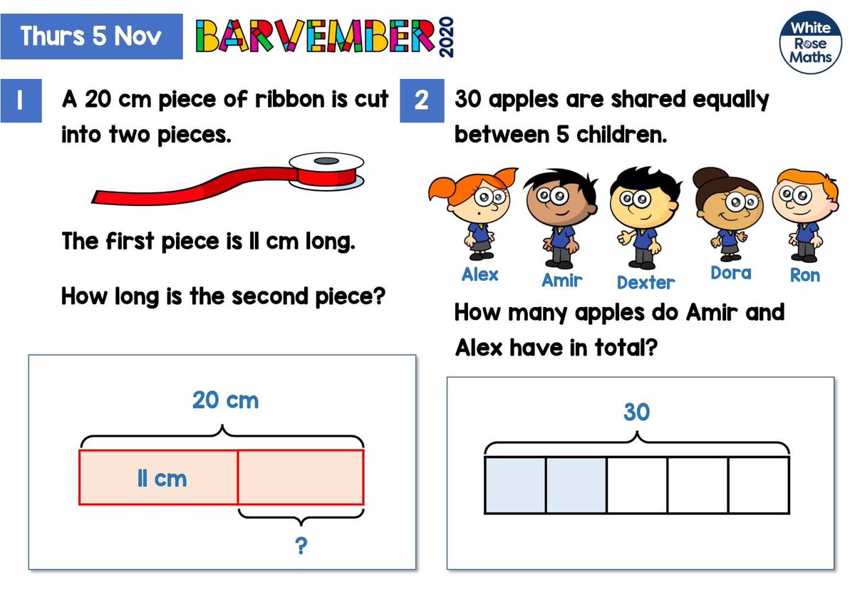 White Rose Maths on Twitter "We’re measuring ribbons and sharing