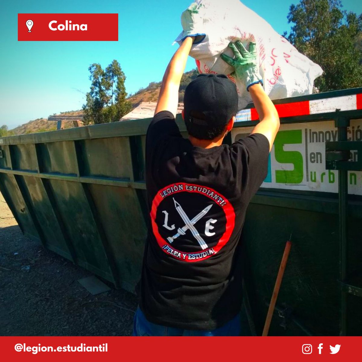 Leg_Estudiantil's tweet photo. El pasado domingo uno de nuestros miembros acudió en representación a participar de la limpieza del #riocolina junto a diversas agrupaciones. Nos llena de orgullo aportar en el cuidado del medioambiente de nuestro país y esperamos seguir ayudando en próximas instancias. https://t.co/wvHnBRBZKi