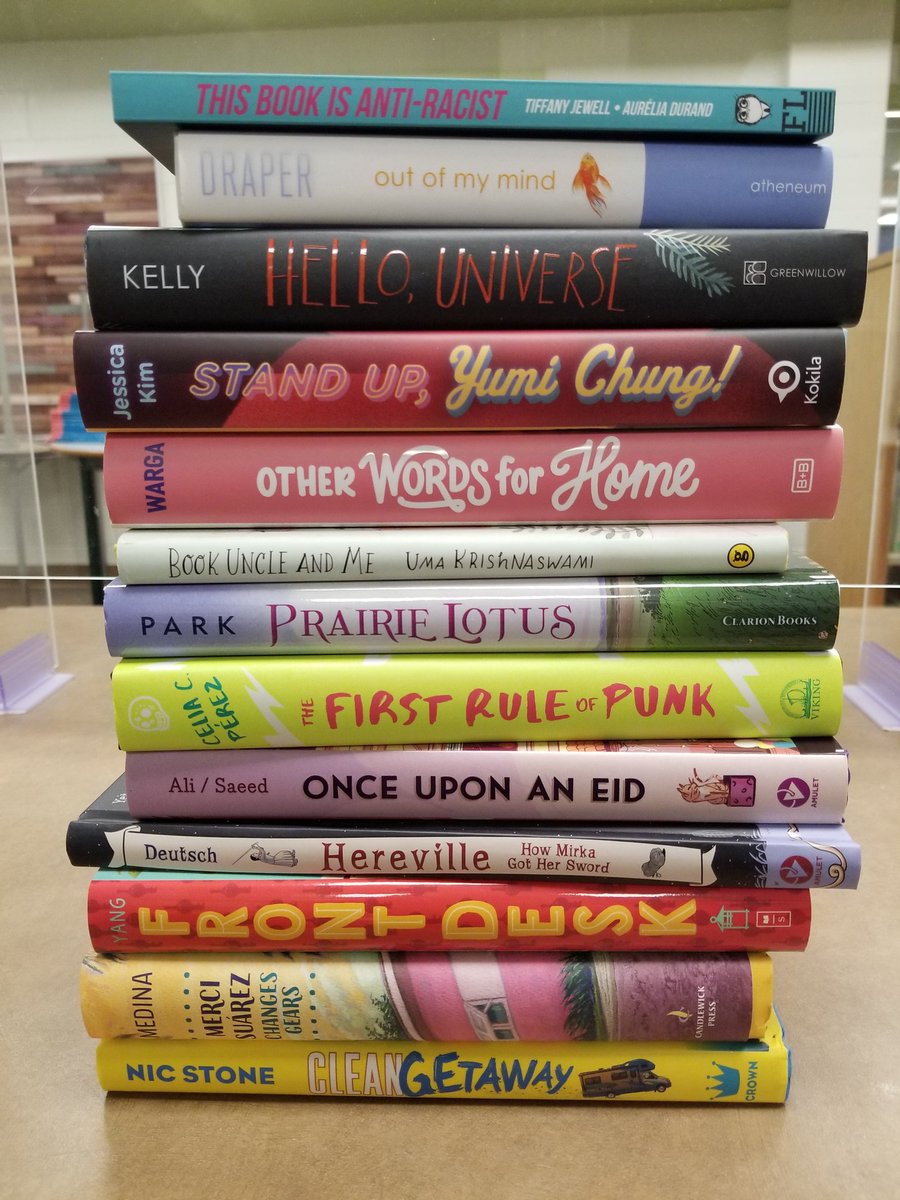 MsKitt_LC's tweet photo. THRILLED about all the beautiful books arriving at our Learning Commons! I so appreciate the work that goes into making sure all of our students have access to #ownvoices stories. Can't wait to share these! https://t.co/ux9wwJfQNX