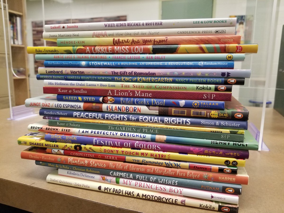 MsKitt_LC's tweet photo. THRILLED about all the beautiful books arriving at our Learning Commons! I so appreciate the work that goes into making sure all of our students have access to #ownvoices stories. Can't wait to share these! https://t.co/ux9wwJfQNX
