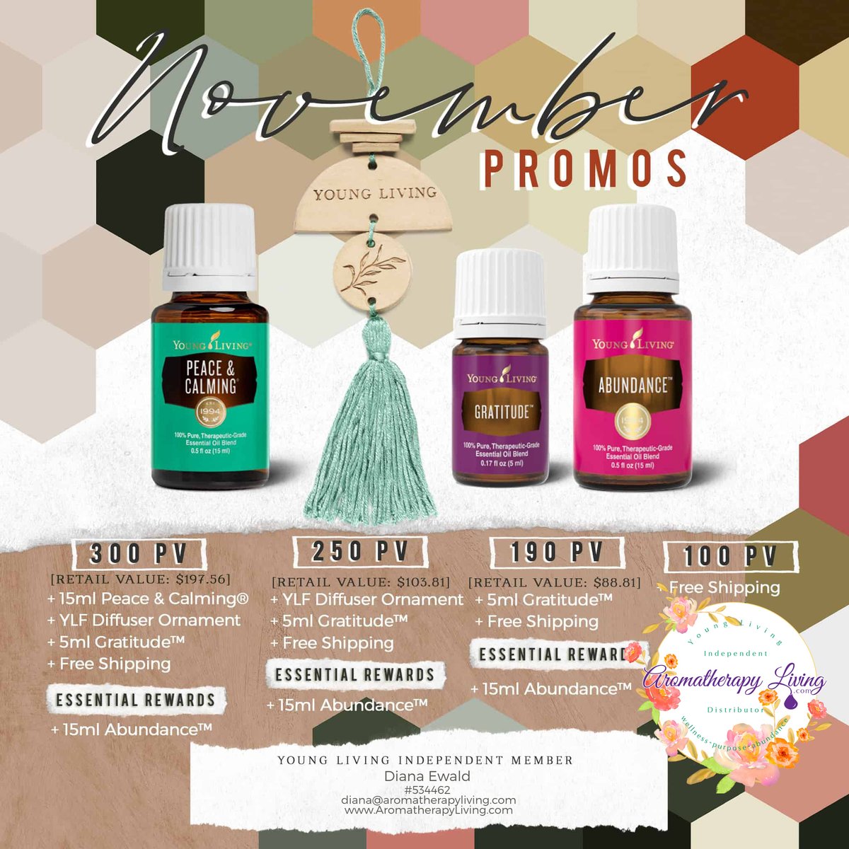 AromatherapyLiv's tweet photo. The holiday's are here and for November’s PV promo, we’re blessing your home with sweet seasonal scents! 🍂 Get all the details here: https://t.co/zEoG5NeHBU #aromatherapy #essentialoils #NovemberPromos https://t.co/kxG9wM3jNB