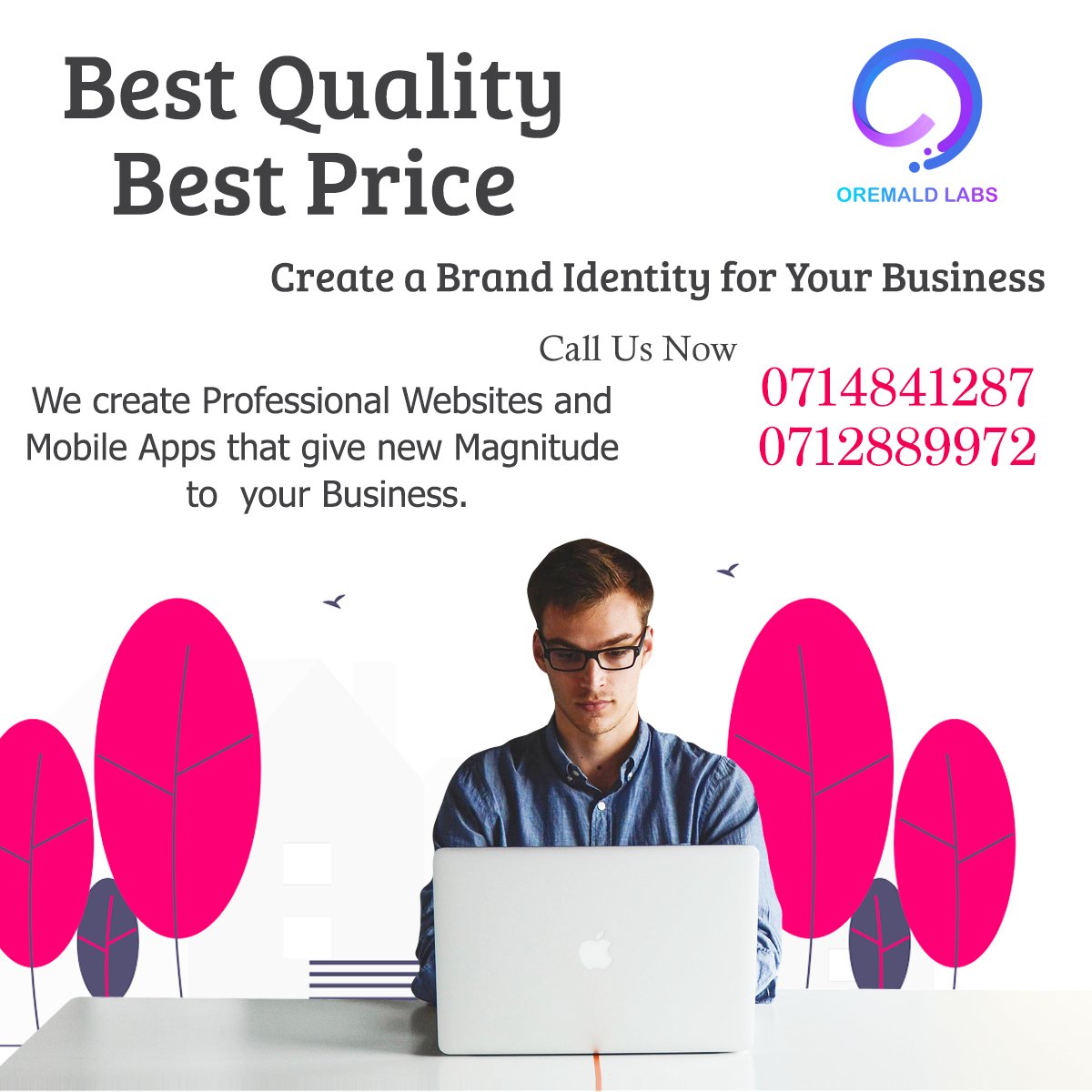 OremaldLabs's tweet photo. 𝐂𝐫𝐞𝐚𝐭𝐞 𝐲𝐨𝐮𝐫 𝐝𝐢𝐠𝐢𝐭𝐚𝐥  𝐧𝐞𝐞𝐝𝐬, 𝐓𝐫𝐮𝐬𝐭𝐞𝐝 𝐚𝐧𝐝 𝐞𝐟𝐟𝐞𝐜𝐭𝐢𝐯𝐞 𝐰𝐚𝐲 🤝

𝐂𝐚𝐥𝐥 𝐮𝐬 𝐟𝐨𝐫 𝐦𝐨𝐫𝐞 𝐢𝐧𝐟𝐨𝐫𝐦𝐚𝐭𝐢𝐨𝐧
📞𝟎𝟕𝟏𝟒𝟖𝟒𝟏𝟐𝟖𝟕
📞𝟎𝟕𝟏𝟐𝟖𝟖𝟗𝟗𝟕𝟐

#oremald_labs  #offer #business #globle #lka #web #cms https://t.co/qXKIER2ifP