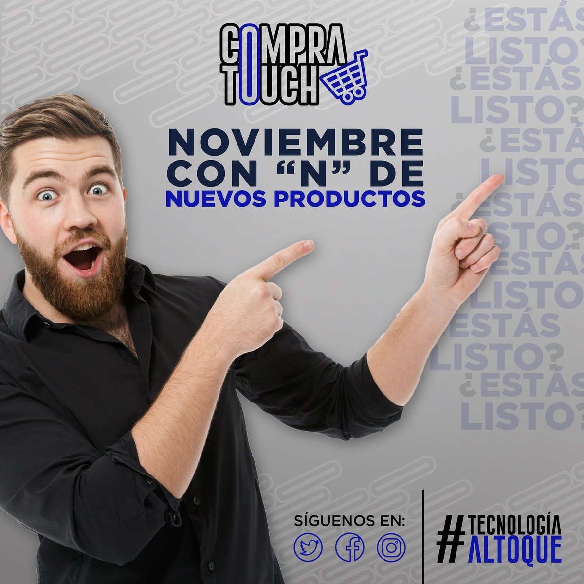 compratouch's tweet photo. ❗❗Arrancamos el mes de Noviembre con nuevos productos, siempre pensando en ti❗❗

✅ TV
✅ Laptops
✅ Accesorios
✅ Electrodomésticos 
✅ Gadgets

🙏¡Atentos a nuestras RS !😎

Contáctanos: 
👇👇👇👇👇👇👇
https://t.co/x3YXIND2g7
.
.
.
SIGUENOS EN NUESTRAS REDES SOCIALES😉 https://t.co/luPiIsCn6h