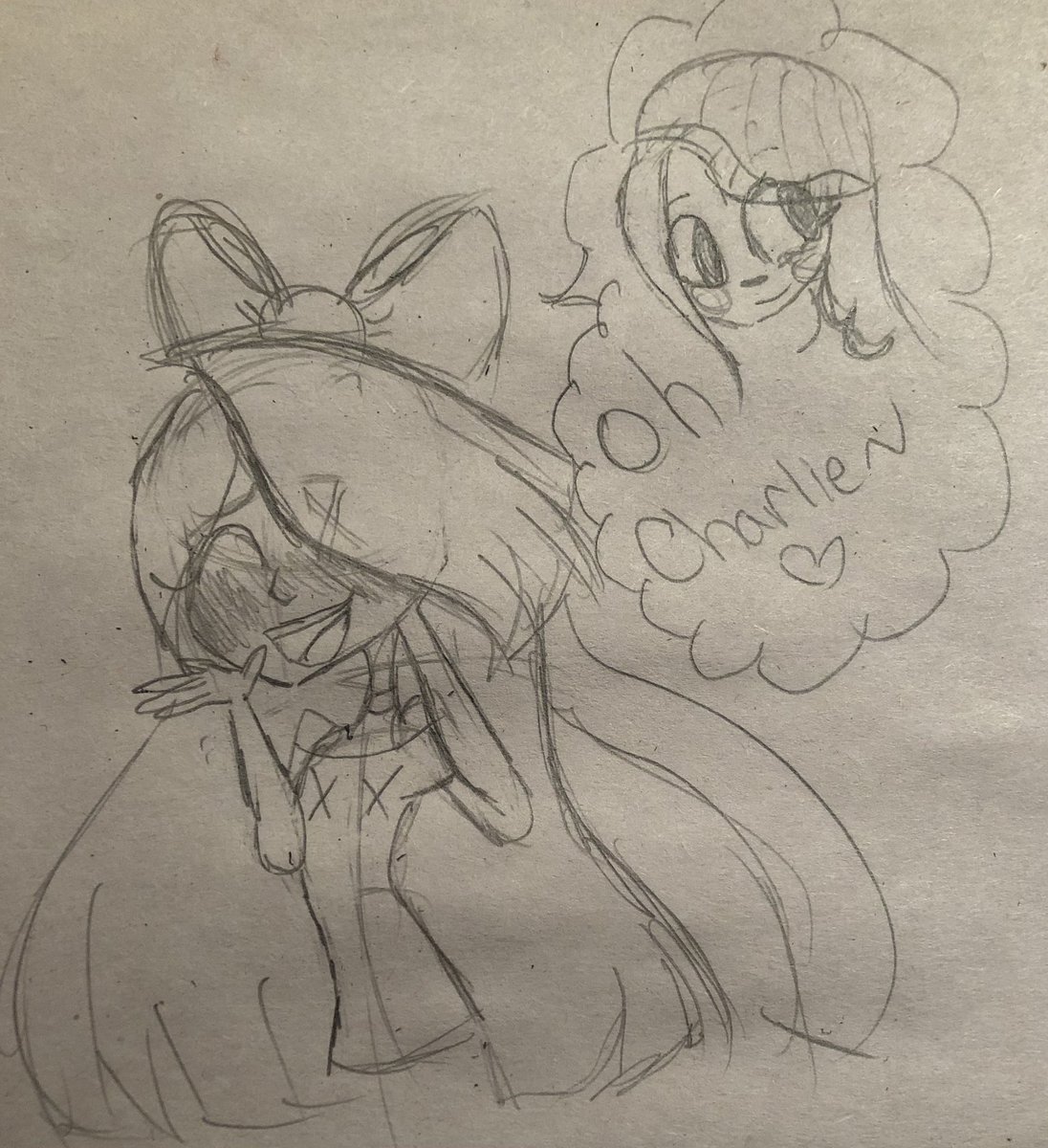 ChibiAlastor's tweet photo. So, I decided to draw Vaggie because she is one of my favorites. #HazbinHotelFanart #hazbinhotelvaggie #hazbinhotelcharlie #art #sketch #vivziepop #vaggie #charlie #charliexvaggie #chaggie #otpart https://t.co/H7ix8SSswC