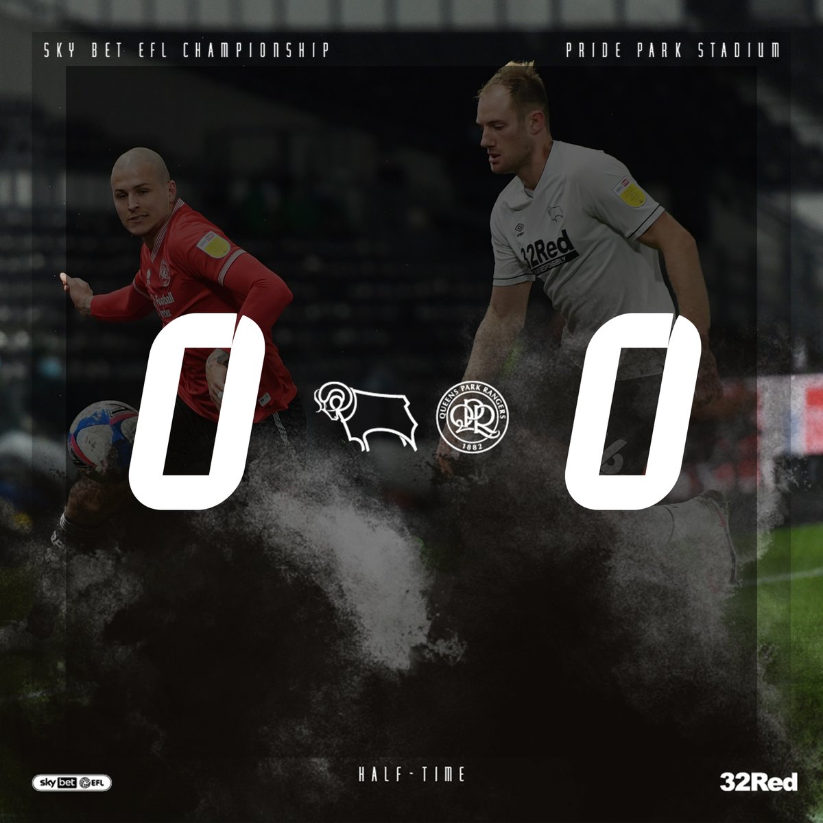 dcfcofficial's tweet photo. An important save from both goalkeepers sees the scores level at the break.

🐏 0-0 🔴 #DCFCvQPR https://t.co/9ojJYO4FtV
