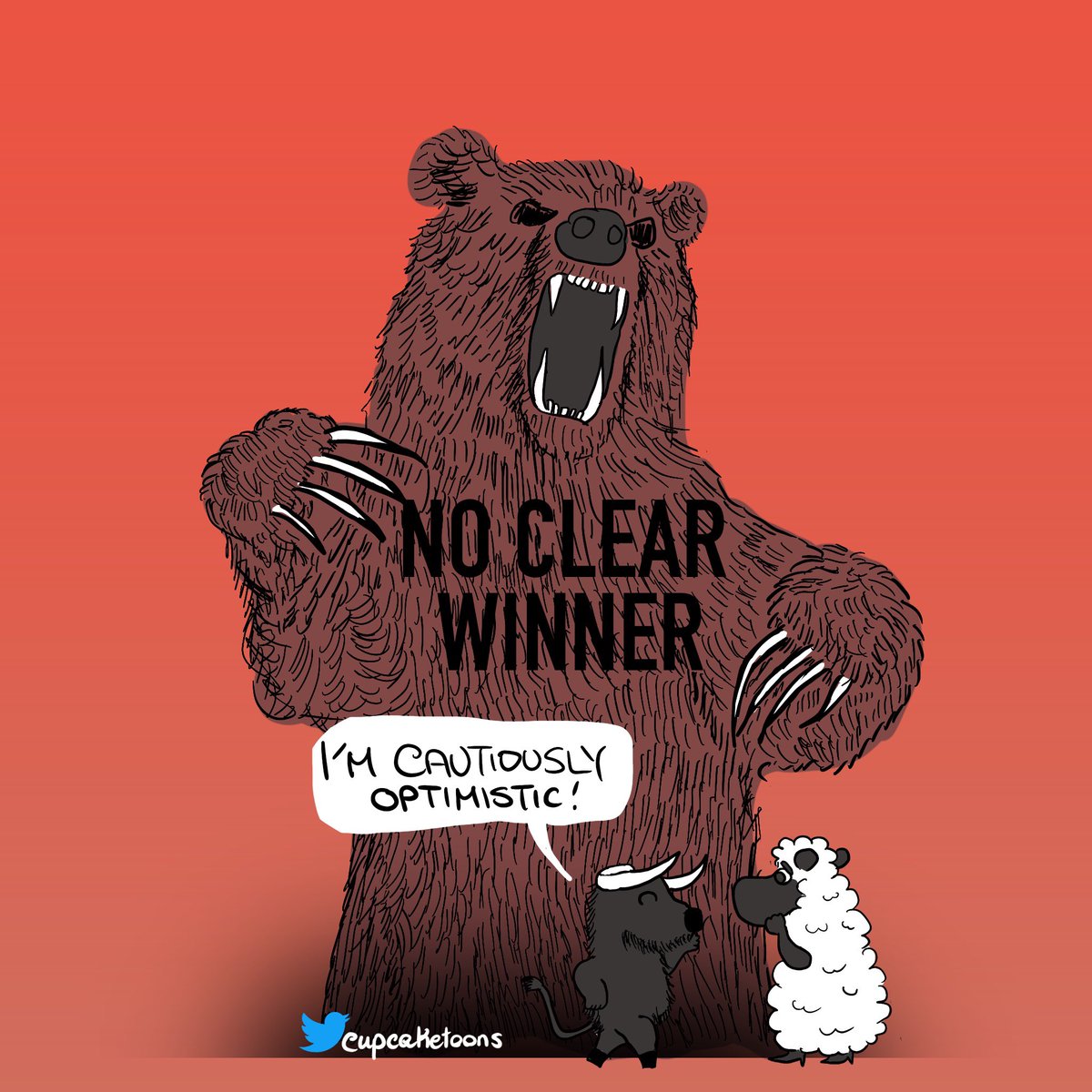 cupcaketoons's tweet photo. There’s still no clear winner, what is the implication to the stock market while the ballots get counted? Bear or Bull? https://t.co/2fRs1qJus7 #Elections2020  #StockMarket https://t.co/PLFiYp92OI