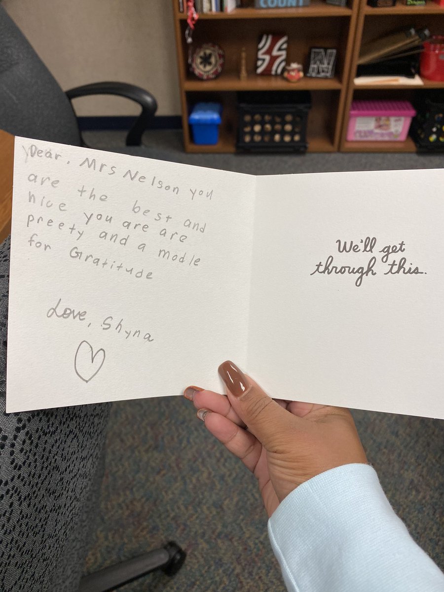 Our students are listening &amp; watching...let’s be the best example we can be. This little one greeted me with gift that filled my heart today. I’m grateful for her. She accepted the CharacterStrong challenge of GRATITUDE! #MISDLivesKind <a href="/MinshewCounsel1/">MinshewCounselor</a> <a href="/MinshewColts1/">MinshewColts1</a>  ❤️🐴💪🏾