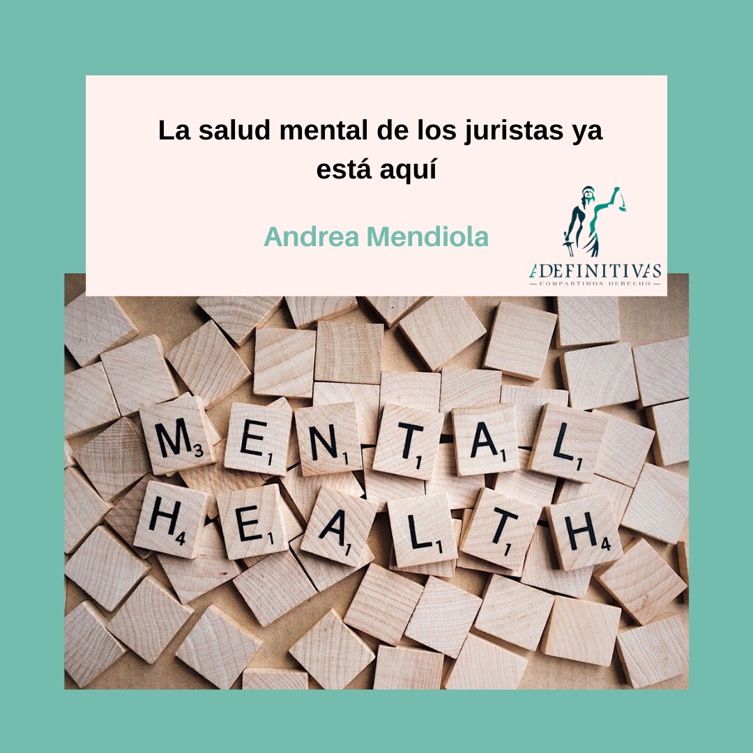 A_definitivas's tweet photo. Hoy os traemos una nueva publicación titulada “La salud mental de los juristas ya está aquí” a cargo de nuestra colaboradora habitual Andrea Mendiola (@And_Mendiola) jurista, vicepresidenta &amp; fundadora de @JoveJuristaCat. ¡No os la podéis perder! ⚖️⤵️
https://t.co/b9ALpKGRX8 https://t.co/aRtGVNeUjO