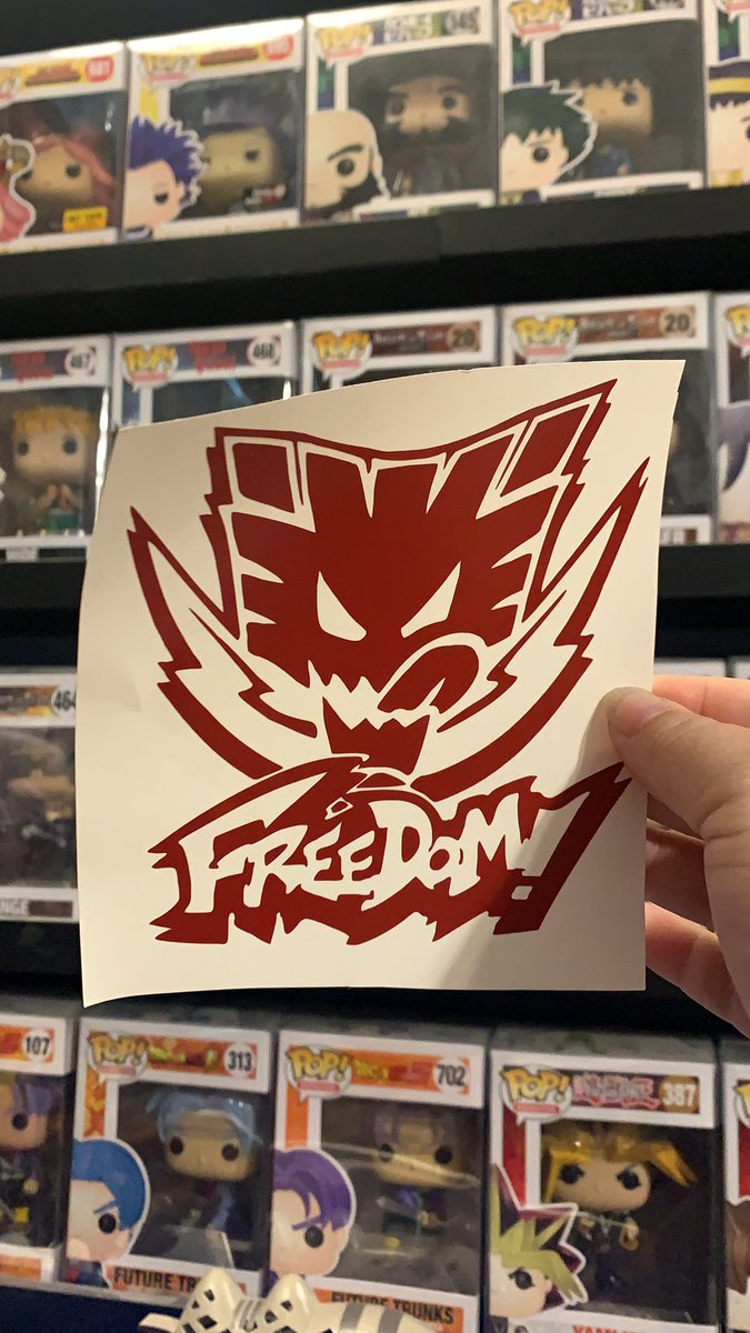 Toxictayy13's tweet photo. Team freedom decal! Good for cars or anything else you’d love to stick it on. Who would buy these if I made more? #zoids #zoidswild #teamfreedom #liger #wildliger #decal #arashizoids https://t.co/pnElbXC2JG