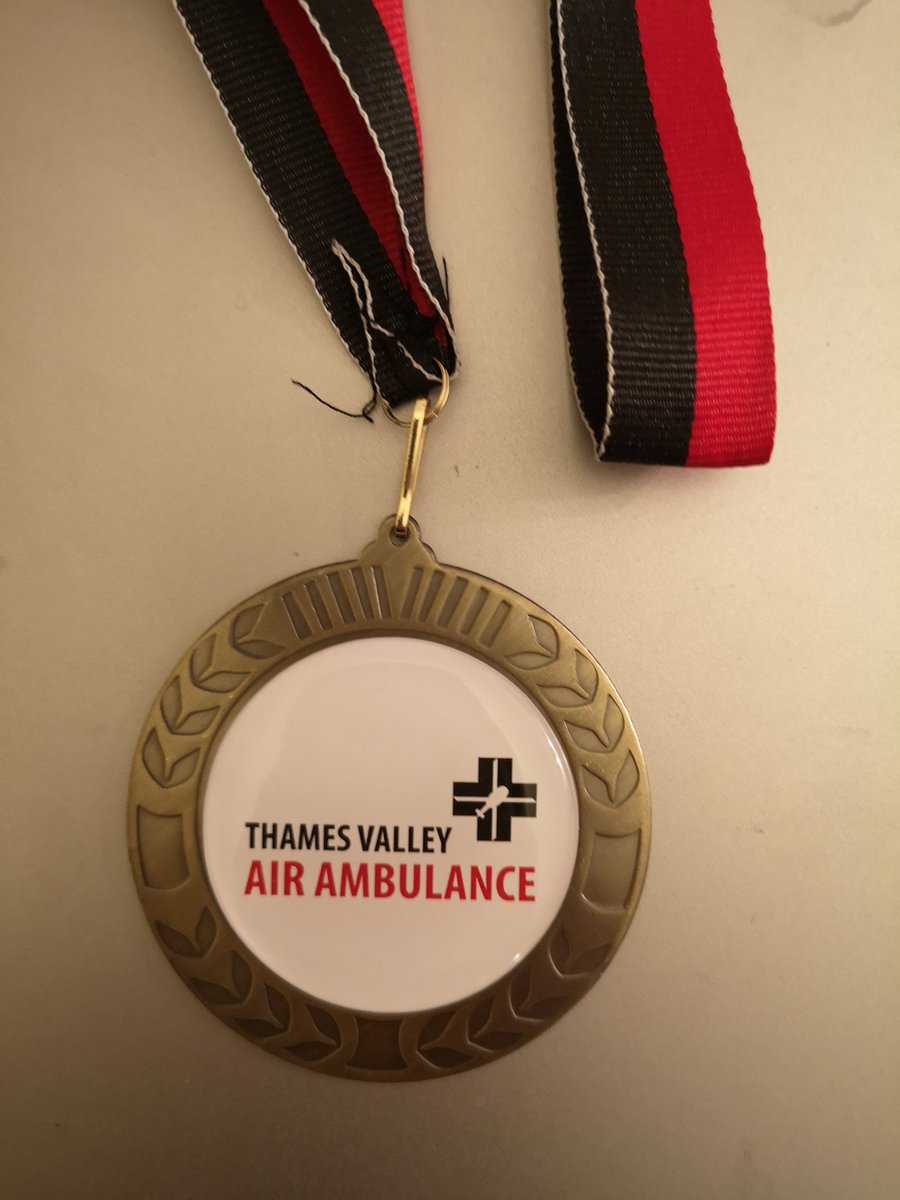 Ruthsaunders104's tweet photo. Thank you @TVAirAmb for my wonderful marathon medal.

#ruthsaunders #fundraising #fundraiser #airambulance #charity https://t.co/QzeFMa1SZe