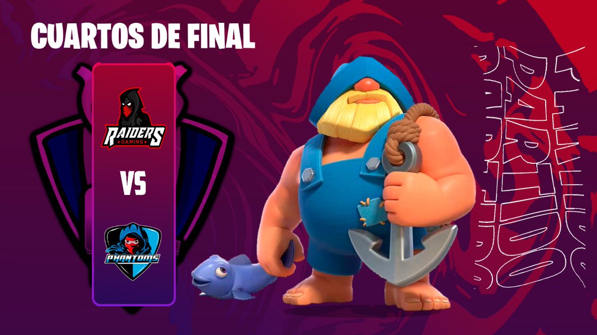 ¡Arrancamos con el #Día1 el Último Día de los #4tosdeFinal Con este increíble Match Day!

#MatchDay

🔵 @RaidersGamingGG
🆚️
🔴 <a href="/PhantomsCR_Gg/">Phantoms</a> 

Empezamos hoy con los Cuartos de Final! Y tenemos a los primeros Equipos que estarán compitiendo por su Clasificación a la Semifinal🤩