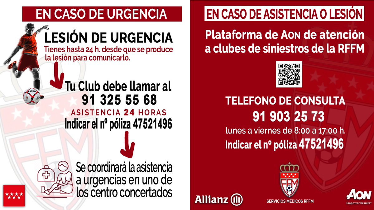 RFFM_oficial's tweet photo. 🔴 A T E N C I Ó N  Futbolistas 🔊 

¿Cómo actúo en caso de lesión? https://t.co/P4F2Qd6Wz7