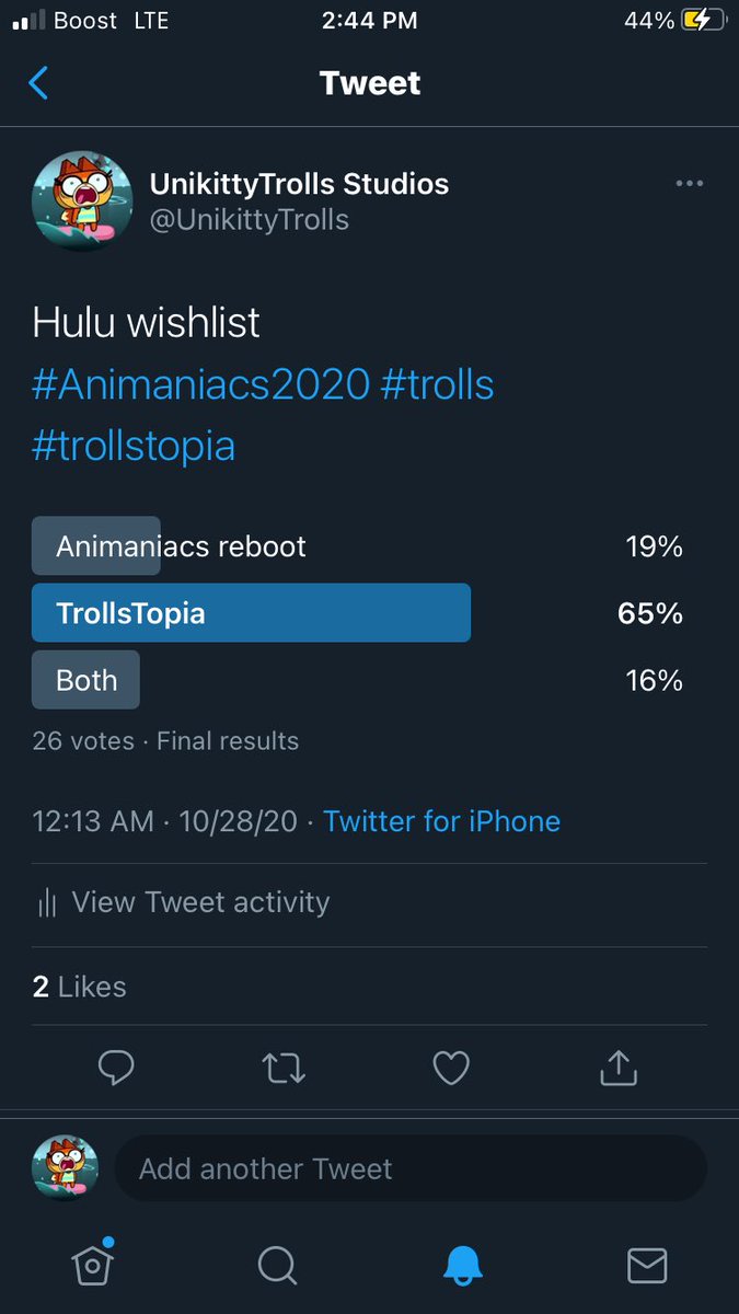 UnikittyTrolls's tweet photo. Polls closed TrollsTopia wins. https://t.co/yOp2TubIIT