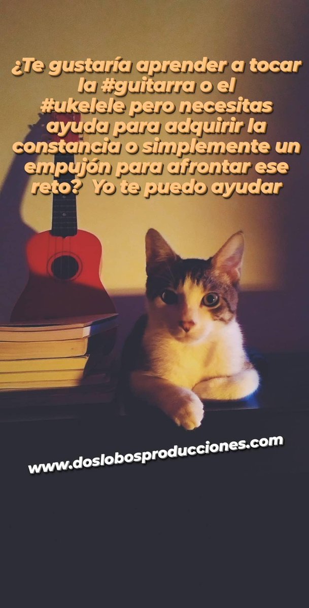 doslobosp's tweet photo. ¿Te gustaría aprender a tocar la #guitarra o el #ukelele pero necesitas ayuda para adquirir la constancia o simplemente un empujón para afrontar ese reto?  Yo te puedo ayudar. https://t.co/h3CNJPXWRK