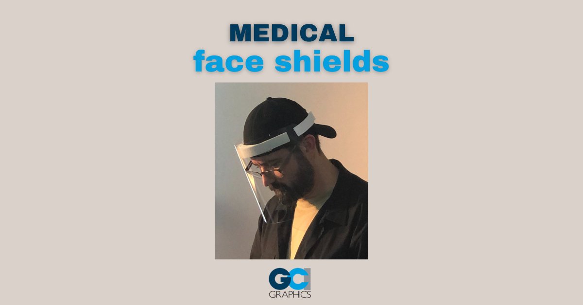 exploringgraphx's tweet image. We've got medical face shields! They are just one of the helpful solutions we have you to help you create safe environments. #GCIGraphics #Printing #Graphics #Safety #Solutions bit.ly/2Z9kZF6