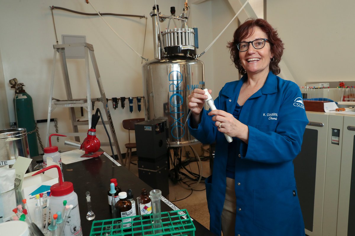 CSUSBNews's tweet photo. #CSUSB Chemistry professor and chair of the Department of Chemistry and Biochemistry, Kim Cousins, was named the universityโs 2019-20 Outstanding Professor. ๐๐๐บ
#CSUSBProfessors #WeDefineTheFuture
https://t.co/tfuiYJFUA8 https://t.co/uQ531Y1lhJ