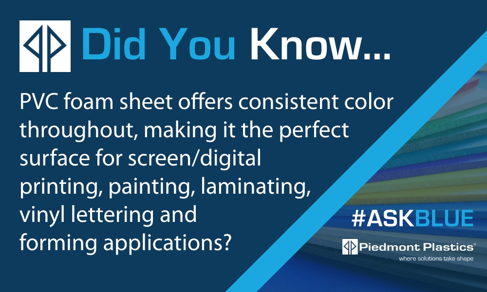 piedmontplastic's tweet photo. Visit https://t.co/BZoxOnhjnP today to learn more about the benefits of PVC foam sheet! #DidYouKnow #PVCFoamSheet #PiedmontPlastics #PerformancePlastics https://t.co/G6Ric2zuzi